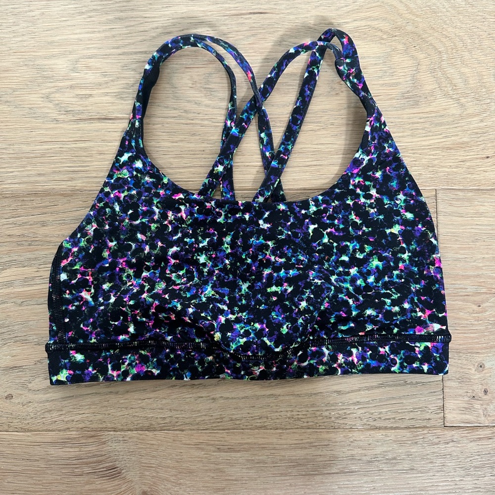 (4) multicolored lululemon bra